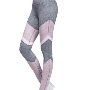 NWT Tangerine color block leggings. Lavender / heather gray